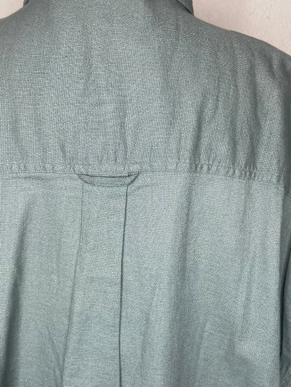 CHAPS Ralph Lauren Vintage Grandad Earthy Green Boxy Short Sleeve Shirt XXL - Picture 9 of 10